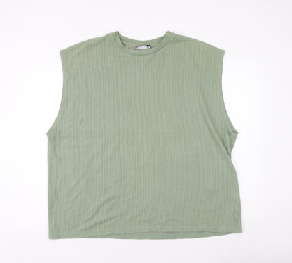 UK Size 2XL ASOS DESIGN Green Basic Tank