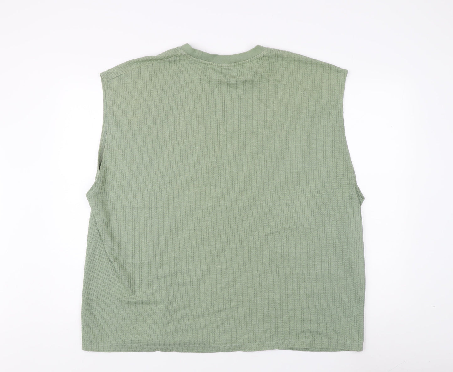 UK Size 2XL ASOS DESIGN Green Basic Tank
