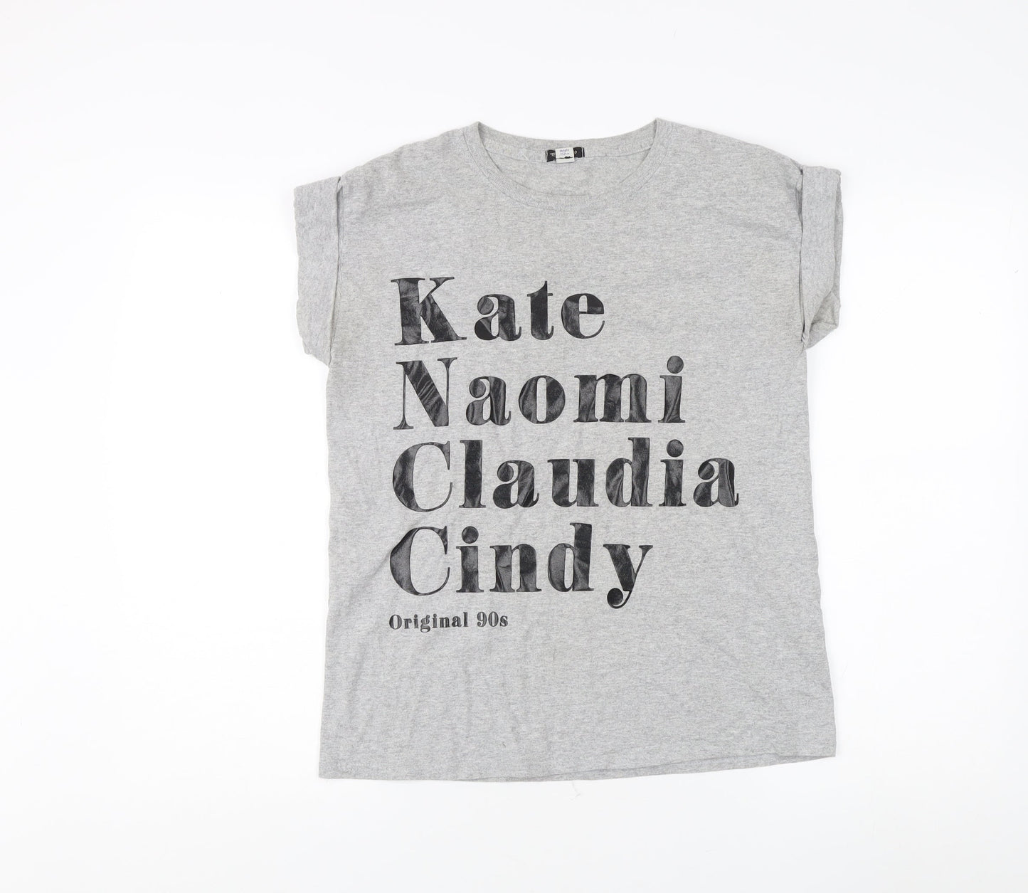 River Island Girls Graphic Print Grey T-Shirt - Size 11-12 Years