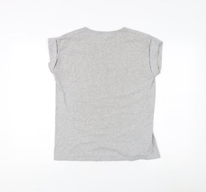 River Island Girls Graphic Print Grey T-Shirt - Size 11-12 Years