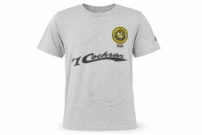 Front view of Adidas Men's Grey S T-Shirt Sports Casual