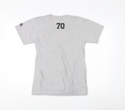 Adidas Men's Grey S T-Shirt Sports Casual