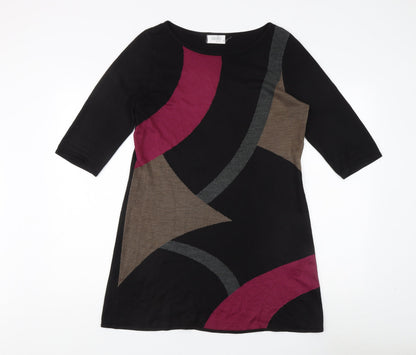 Womens UK Size M Wallis Multicoloured Tunic Jumper