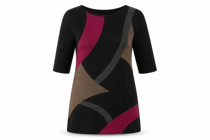 Womens UK Size M Wallis Multicoloured Tunic Jumper