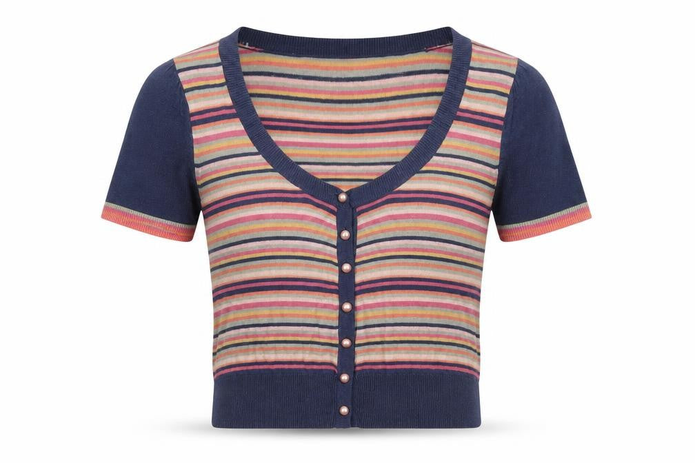 Womens UK Size 10 Red Herring Multicoloured Cardigan Jumper
