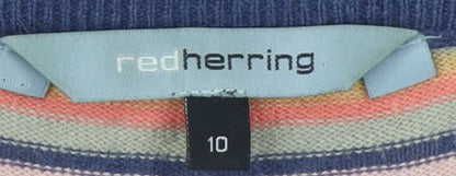 Womens UK Size 10 Red Herring Multicoloured Cardigan Jumper