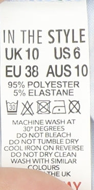 In The Style Women's Blue Floral Dress Size 10