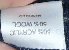 Farah Men's Blue M Check Pullover Jumper