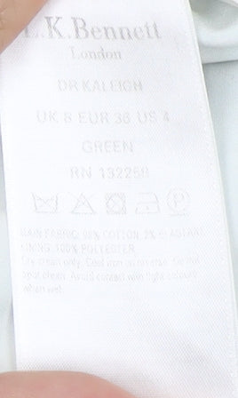 L.K. Bennett Women's Green Check Dress, Size 8, Chic Style