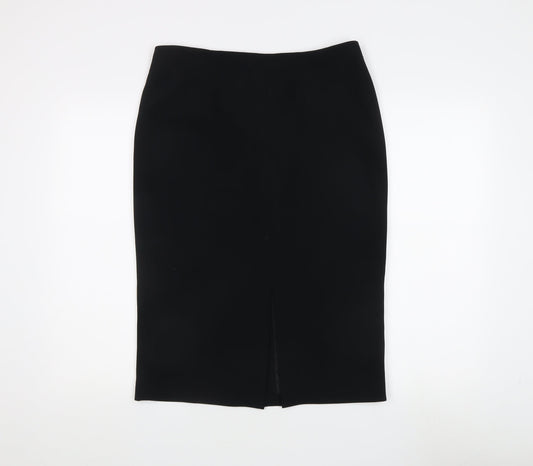 Jaeger Black Pencil Skirt Women UK 12