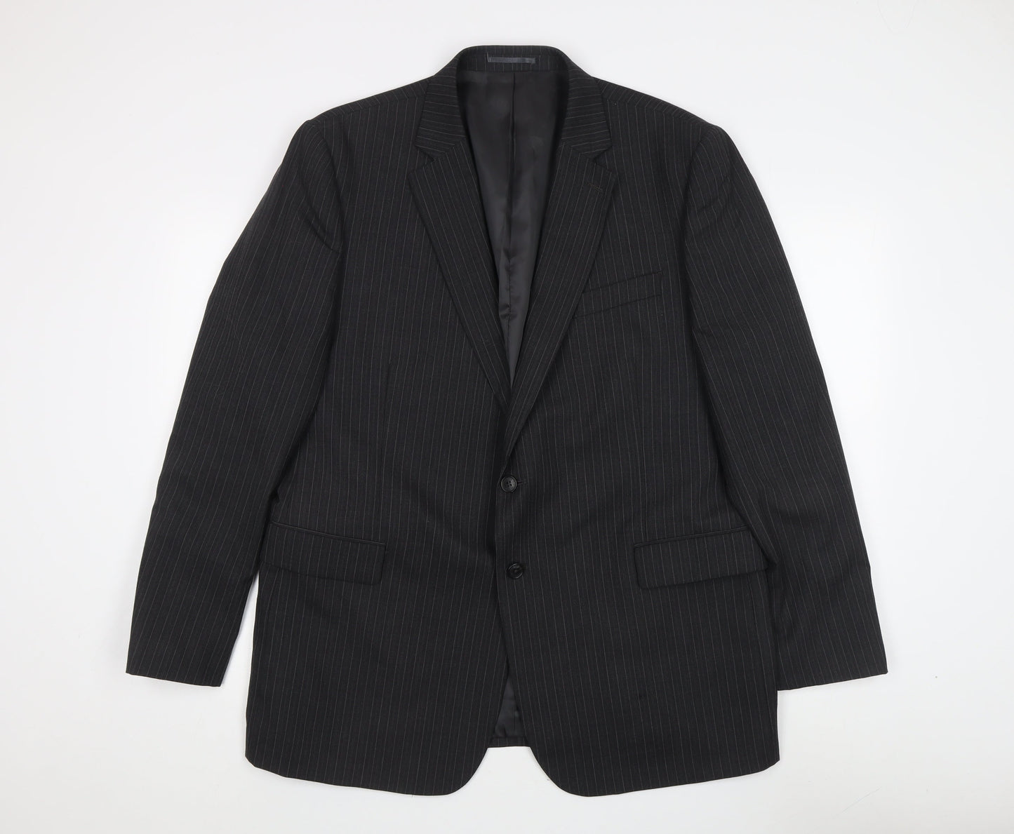 Mens UK Size 46 Jaeger Regular Black Suit Jacket