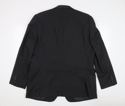 Mens UK Size 46 Jaeger Regular Black Suit Jacket