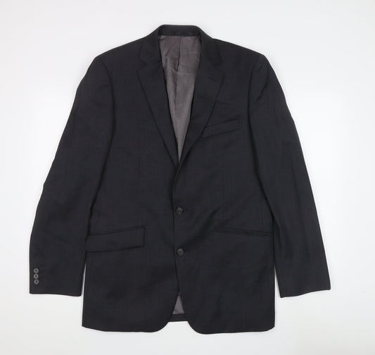 Mens UK Size 40 Jeff Banks Regular Grey Suit Jacket