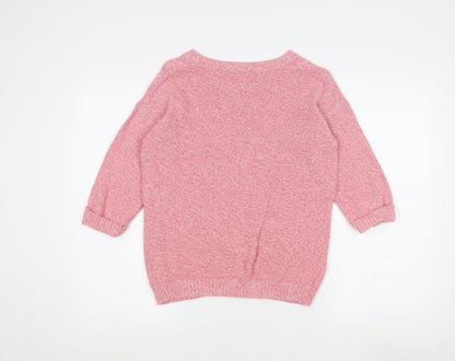 Womens UK Size S Viyella Pink Pullover Jumper