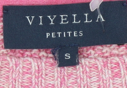 Womens UK Size S Viyella Pink Pullover Jumper