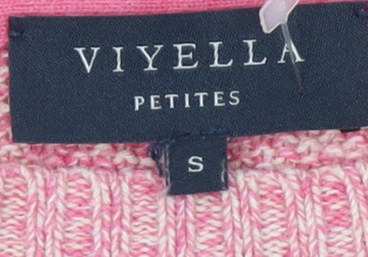 Womens UK Size S Viyella Pink Pullover Jumper