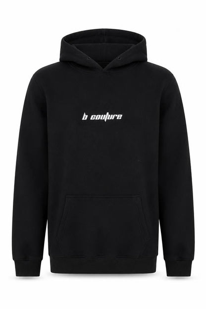 b couture Men's Black XL Pullover Hoodie