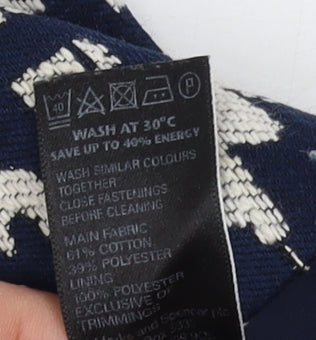 Marks and Spencer Women's Blue Geometric Midi Skirt