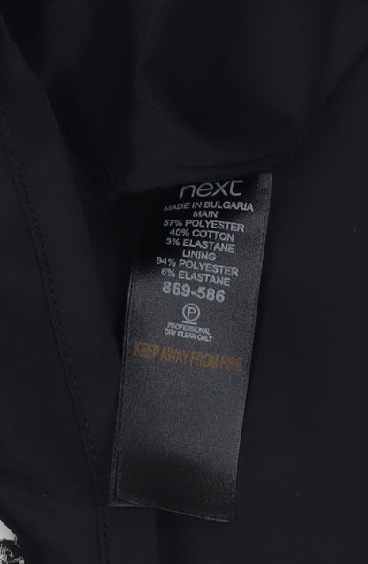 Next Women's Black Floral Sheath Dress Size 12