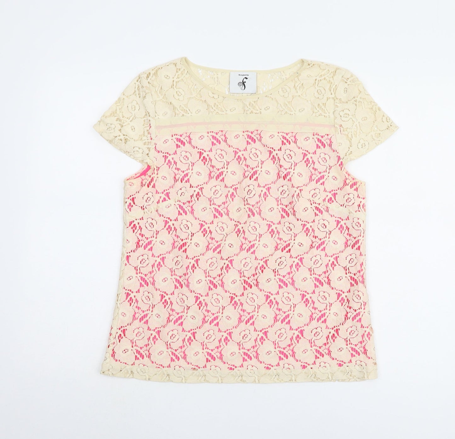Fearne Cotton Women's Floral Lace Blouse, Size 12