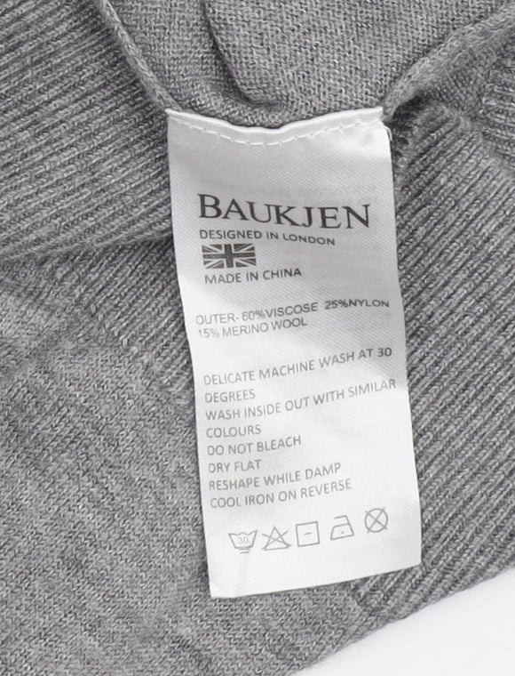 Baukjen Women's Grey Heart Pullover Jumper, Size 6