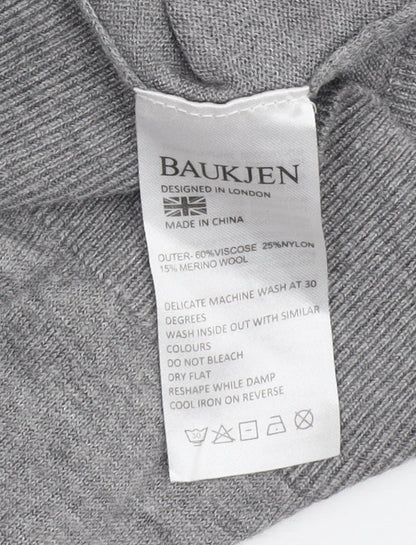 Baukjen Women's Grey Heart Pullover Jumper, Size 6