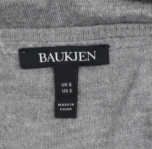 Baukjen Women's Grey Heart Pullover Jumper, Size 6