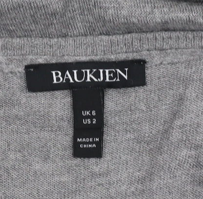 Baukjen Women's Grey Heart Pullover Jumper, Size 6