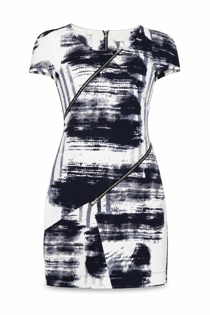Lipsy Women's Multicoloured Sheath Dress Size 6