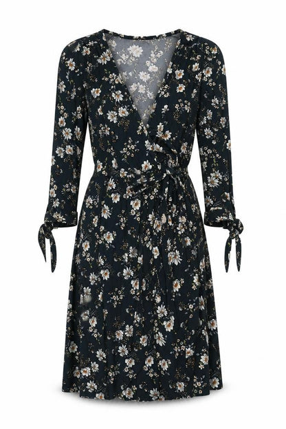Blue Vanilla Women's Floral Wrap Dress Size 8