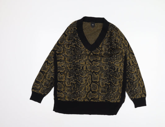 Womens UK Size 10 River Island Black Pullover Jumper