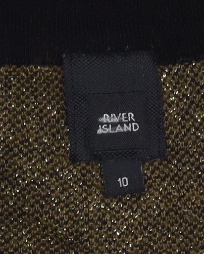 Womens UK Size 10 River Island Black Pullover Jumper