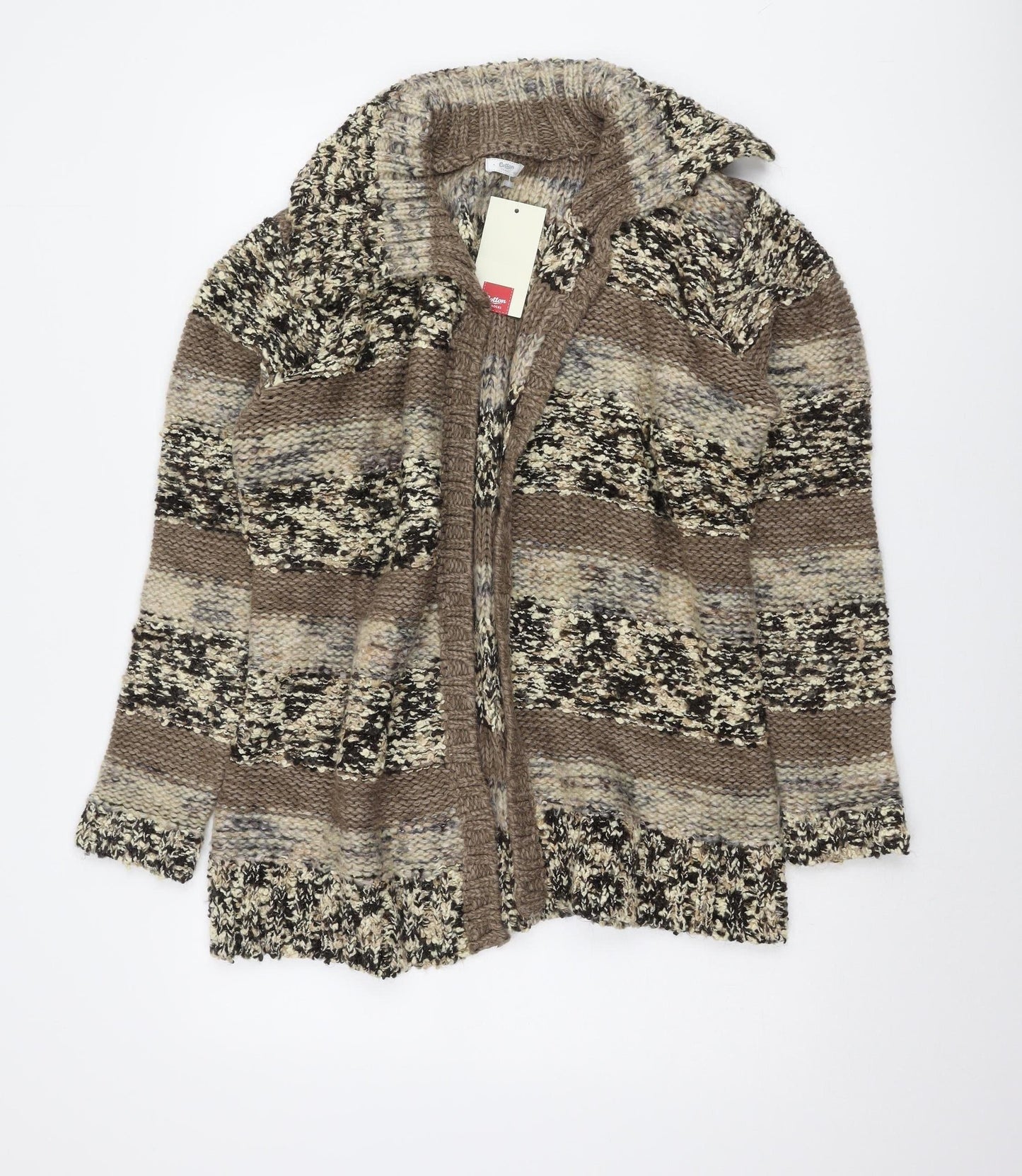 Cotton Traders Women's Multicoloured XL Open Front Cardigan