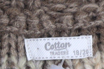 Cotton Traders Women's Multicoloured XL Open Front Cardigan