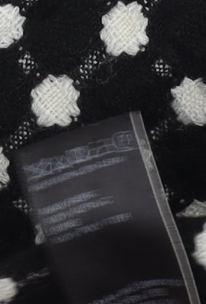 Marks and Spencer Women's Black Geometric Skirt, Size 10