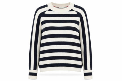 Front view of Hilfiger Denim Women's Striped jumper, Multicoloured, S