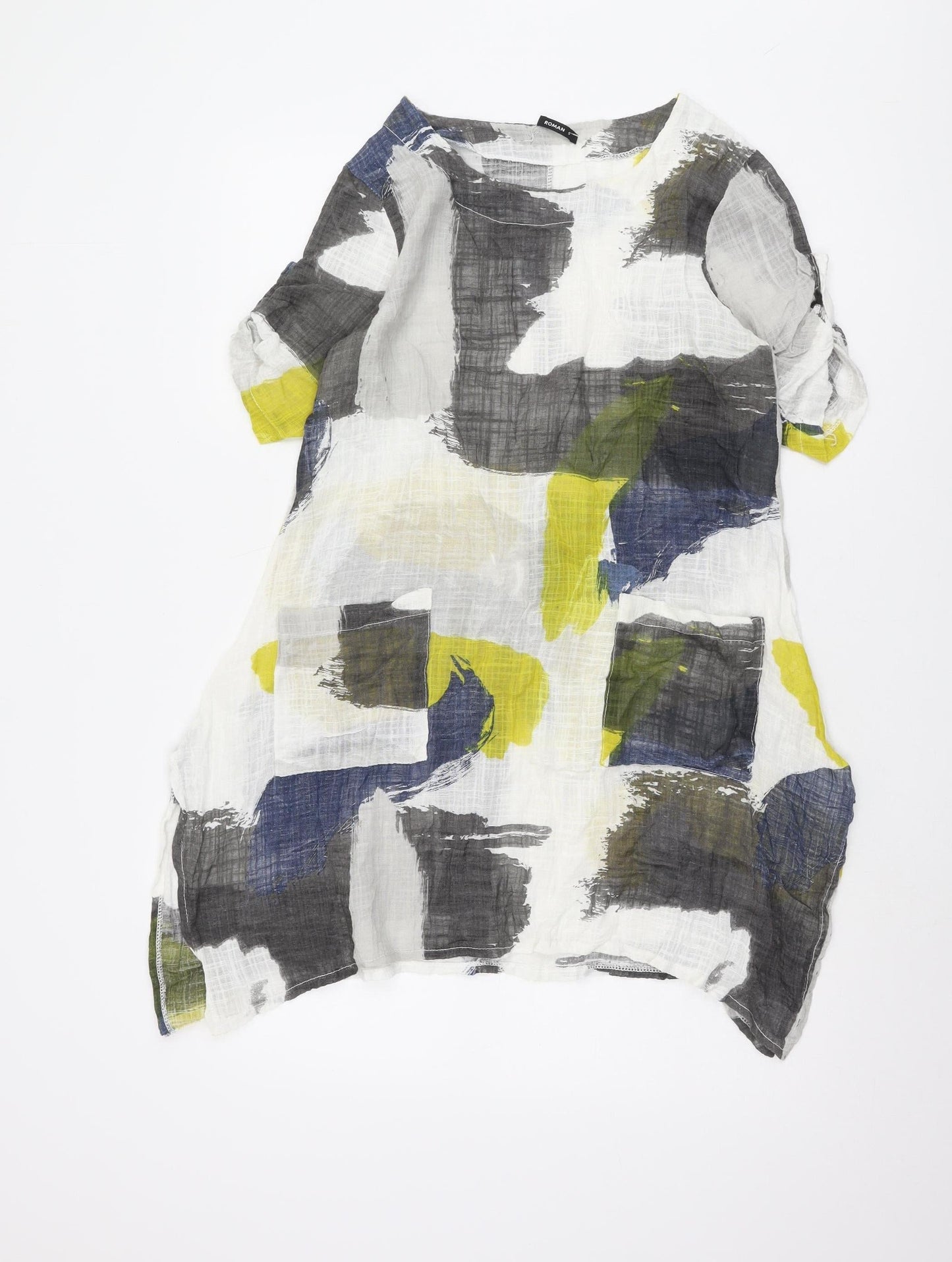 Womens UK Size 6 Roman Multicoloured Basic Tunic