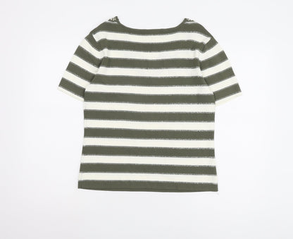 Womens UK Size M Roman Originals Green Basic T-Shirt