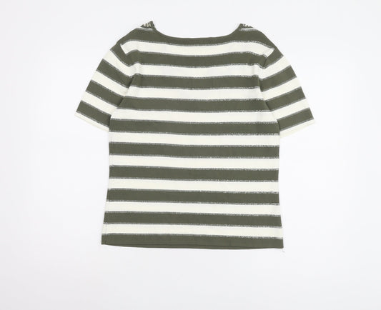 Womens UK Size M Roman Originals Green Basic T-Shirt