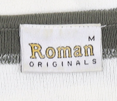Womens UK Size M Roman Originals Green Basic T-Shirt