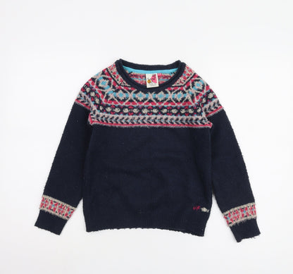 Weird Fish Girls Multicoloured Pullover Jumper, 9-10 Years
