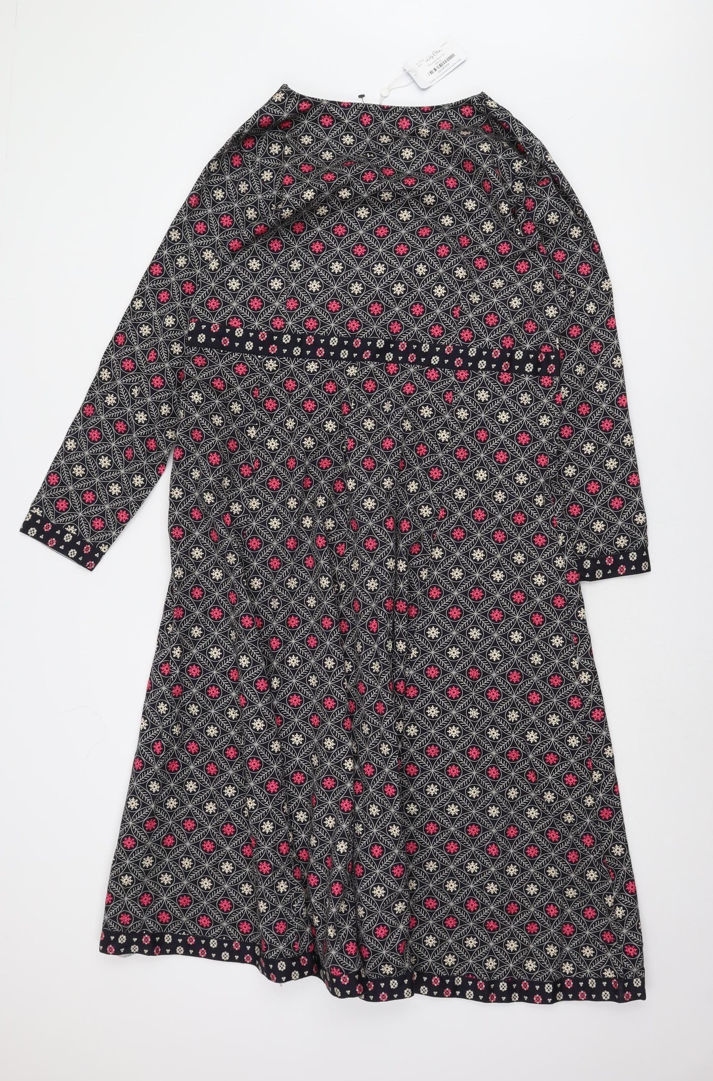 Lily Ella Women’s Multicoloured V-Neck Dress Size 16