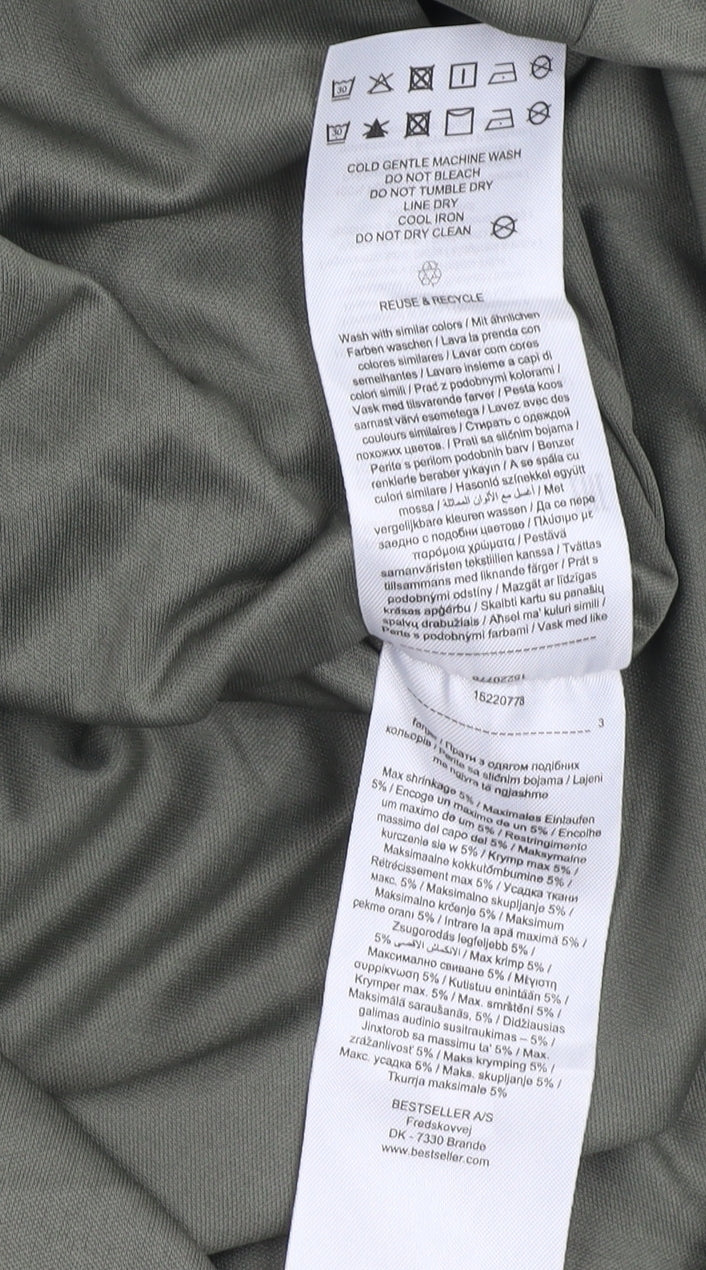 Jacqueline de Yong Green Floral Dress, Size 12