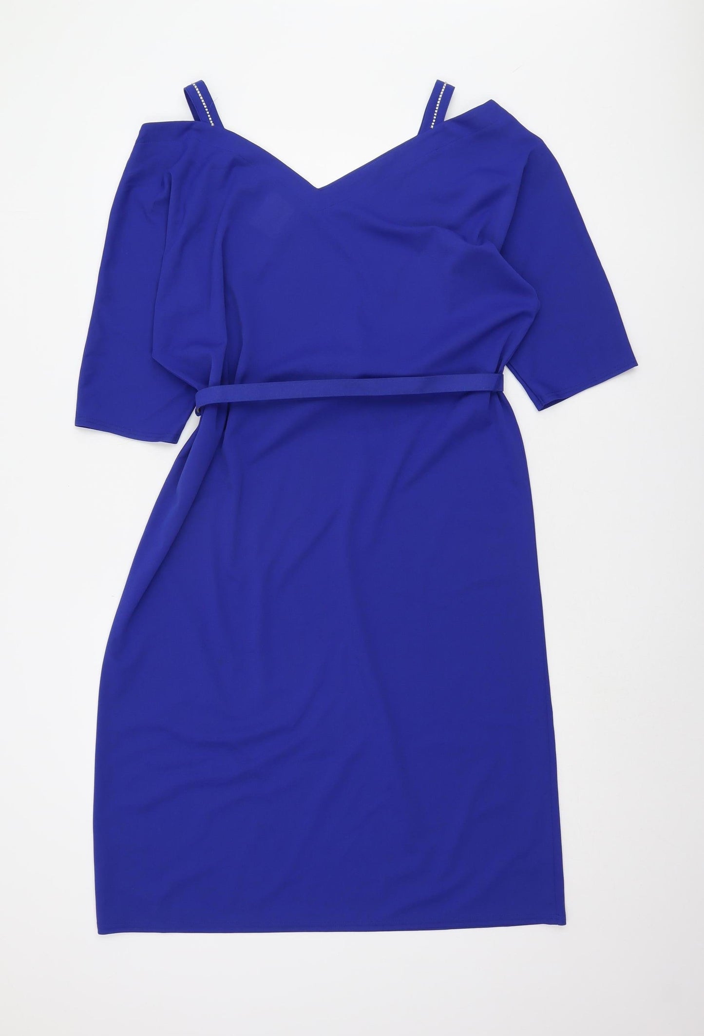 Marks and Spencer Women's Blue Cold Shoulder Dress
