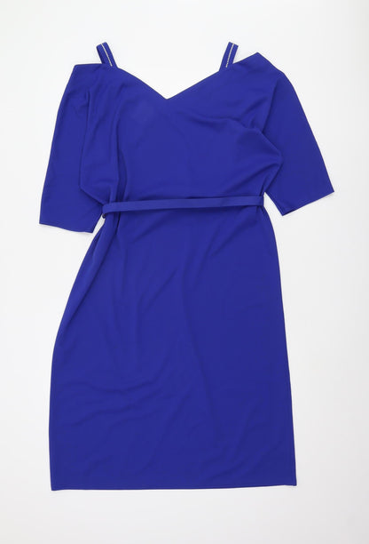 Marks and Spencer Women's Blue Cold Shoulder Dress
