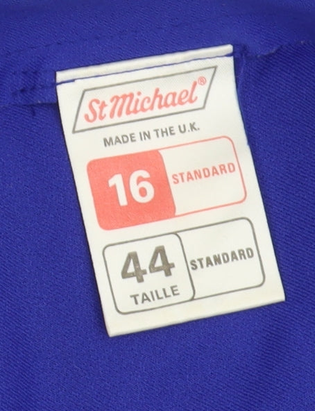 Marks and Spencer Women's Blue Cold Shoulder Dress