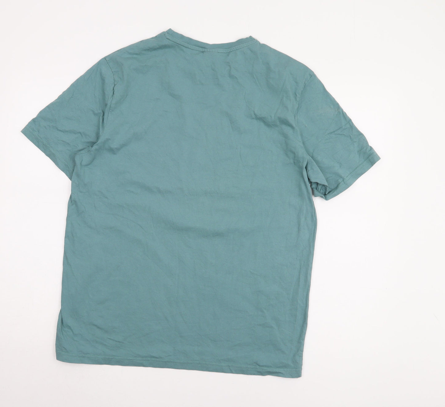 George Men's Green Disney T-Shirt L Mickey & Friends