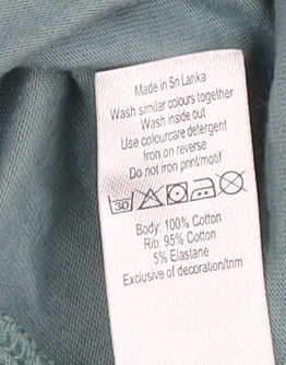 George Men's Green Disney T-Shirt L Mickey & Friends