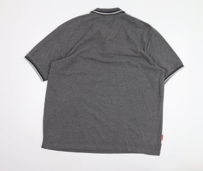 Slazenger Men's Grey 2XL Polo Short Sleeve