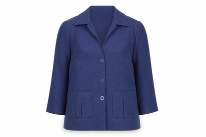 Womens UK Size 16 Eastex Regular Blue Suit Jacket